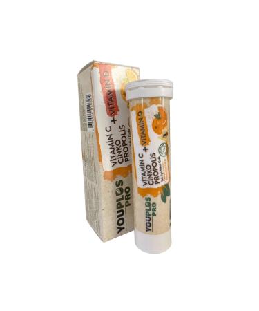 Youplus Pro Vitamin C Zinc Propolis Food Supplement 15 Tablets 8699514020325
