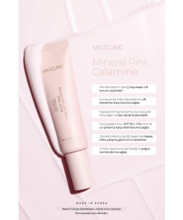 MAXCLINIC Brightening Color Equalizing Spf 50+pa++++ Pink Calamine Toneup Sun Cream - Buy Online on GoSupps.com