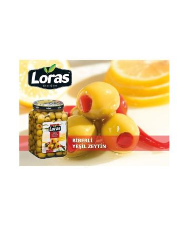 loras olive Loras Pepper Filled Green Glass 900 Gr (181 - 200) - Buy Online on GoSupps.com