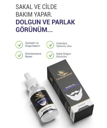 La Derniere Beard Serum Supports New Beard Formation for Sparse Beard and Beardlessness Problems 30ml - Buy Online on GoSupps.com