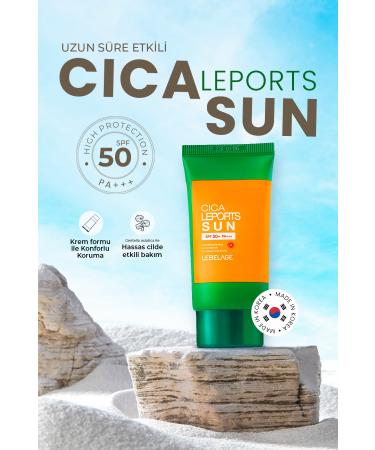 LEBELAGE Long-Term Effective Protection Korean Sun Cream Cica LEPORTS Sun SPF50+ PA+++ 30ml - Buy Online on GoSupps.com
