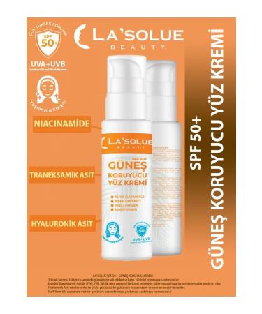 LASOLUE Sunscreen Face Cream Spf 50 (High Anti-Aging Protection)