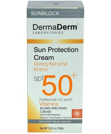 DermaDerm Sun Protection Cream Spf + 50 100 Gr