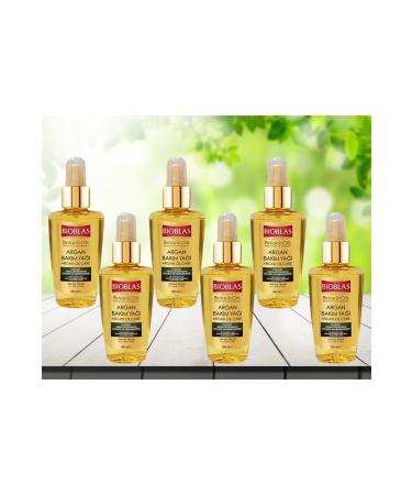 Bioblas Botanic Oils Nourishing and Repairing Argan Hair Care Oil 100 ml 6 pieces