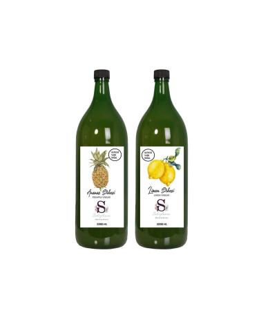 S heylaana Natural Pineapple Vinegar 2000 Ml - Natural Lemon Vinegar 2000 Ml