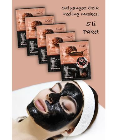 Uniquem 5 Pieces Blackhead Mask Snail Mucus Extract Cure Spreadable Face Mask Snail Mucus Xlm618