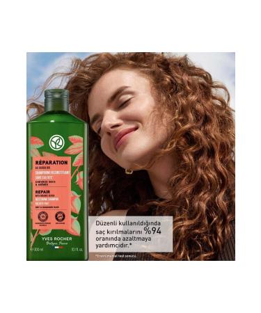 Yves Rocher Repair Prebiotic Shampoo - Damaged Hair / Reparation 300ML - Buy Online on GoSupps.com