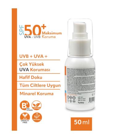 Organic Baby Natural Content Baby Child and Adult Sunscreen Anti-Stain Vegan Uva Uvb 50 Spf All Skin Types - Buy Online on GoSupps.com