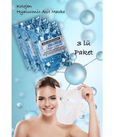 Uniquem 3 Piece Moisture Bomb Hyaluronic Acid Mask Collagen Essence Instant Effective Hyaluronic Acid Mask Xlm236