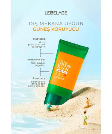 LEBELAGE Long-Term Effective Protection Korean Sun Cream Cica LEPORTS Sun SPF50+ PA+++ 30ml - Buy Online on GoSupps.com