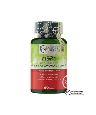Natures Supreme Ester-C 1000 Mg Vitamin C 60 Tablets - Buy Online on GoSupps.com