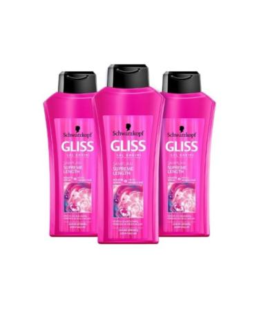 Gliss Supreme Length Shampoo 400 ml x 3