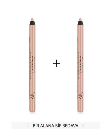 Golden Rose 2-Pack Eye & Lip Illuminating Pencil - Miracle Pencil Contour Lips Brighten Eye-Look KMIR