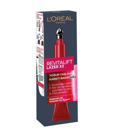 L'Oreal Paris Revitalift Laser X3 Intensive Care Anti-Aging Eye Cream 15 Ml