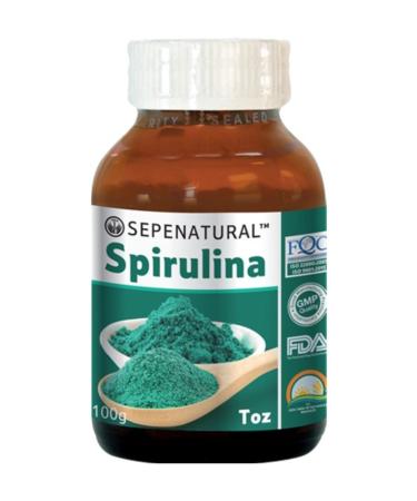 Sepe Natural Powder Spirulina 100 gr Food Grade Analysis Spirulina Algae