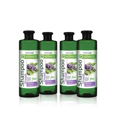 Farmasi Botanics Sage Extract Strengthening Shampoo-500ml 4 Pieces