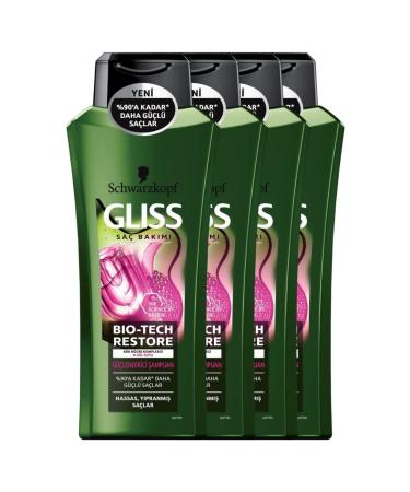 Gliss Bio-tech Strengthening Shampoo 525 ml x 4 Pieces