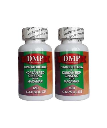 DMP Ginkgo Biloba Korean Red Ginseng With Macamax 2 Boxes 240 Capsules