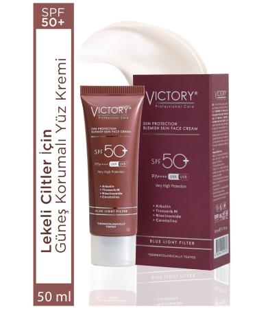 Victory Spf50+ Face Sunscreen Anti-Spot Water Based Blue Light Filter 50 Ml - Buy Online on GoSupps.com