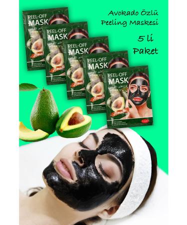 Xolo 5 Pieces Blackhead Mask 20 Gram Avocado Extract Cure Spreadable Face Mask XLM687