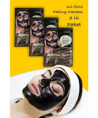 Uniquem 3 Pieces Blackhead Mask Mineral Mineral Mud Cure Spreadable Face Mask Mineral Cure Xlm1318