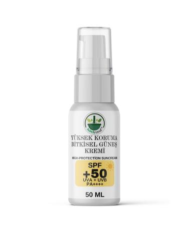 ixirciyusuf High Protection Herbal Sun Cream +50SPF / Fast Absorption - Moisturizer (50ml) - Buy Online on GoSupps.com