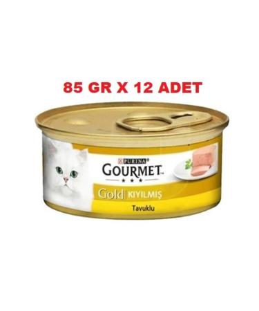 Purina Gourmet Adult Cat Canned Food with Minced Chicken 85 Gr X12