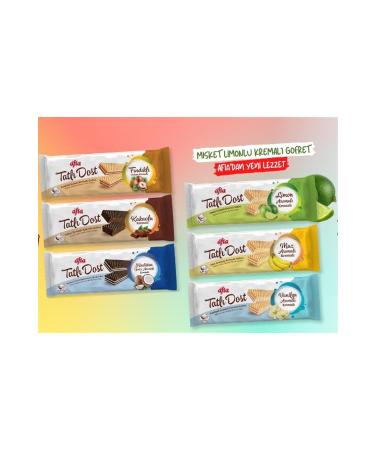 Afia Tatl dost Wafer Mixed 6 Piece Set 140gr * 6 pieces Gimdes Certified