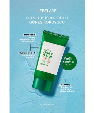 LEBELAGE Daily Sensitive and Comfort Korean Sun Cream Lebelage Cica Daily Sun SPF50+ PA+++ 30ml - Buy Online on GoSupps.com