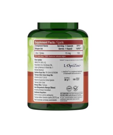 Natures Supreme Zinc 15 Mg 100 Capsules - Buy Online on GoSupps.com