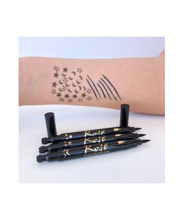 Roesia Rose Cosmetics Rose Double Ended Moon Patterned Thin Eyeliner - Buy Online on GoSupps.com