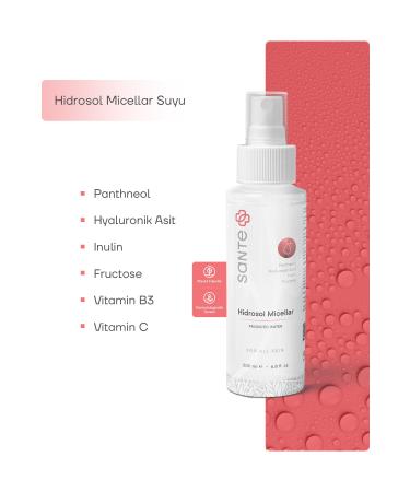 SantePlus Sante Plus Hydrosol Micellar Probiotic Facial Cleansing Water 200 Ml - Buy Online on GoSupps.com