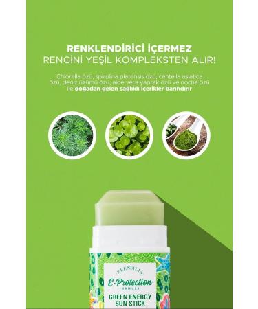 ELENSILIA Stick Sun Cream Applicable on Make-up Spf 50+ Pa++++ Green Energy Sun Stick - Buy Online on GoSupps.com