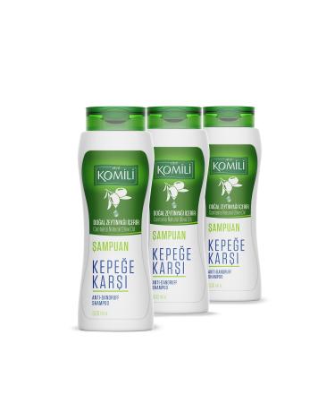 Komili Anti-Dandruff Vegan Shampoo for Dandruff Hair Set of 3 - 3 X 500 ML - Buy Online on GoSupps.com