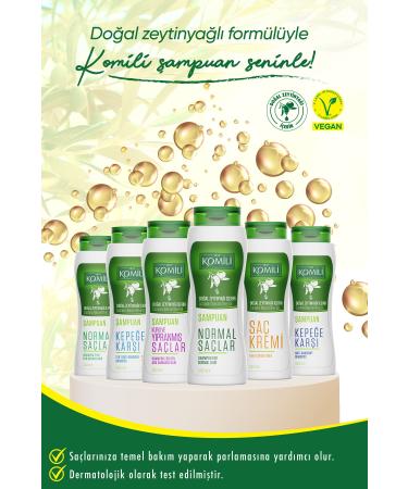 Komili Anti-Dandruff Vegan Shampoo for Dandruff Hair Set of 3 - 3 X 500 ML - Buy Online on GoSupps.com