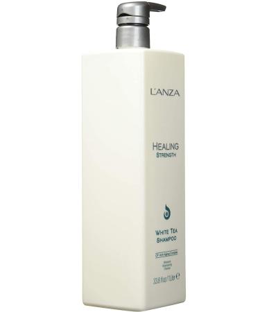 L'anza HealingStrength: Anti-Aging White Tea Shampoo for Strengthening Hair - Rich in Healing Oils 1000ml ECBeauty!Q522