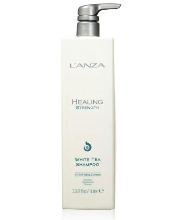 L'anza Healing Strength: Anti-Aging Antiox White Tea Shampoo Stretching Hair 1000ml ECBeauty!Q524
