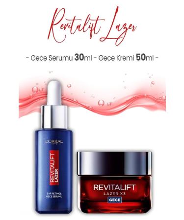 L'Oreal Paris Revitalift Laser Retinol Night Serum 30 ml and Night Cream 50 ml
