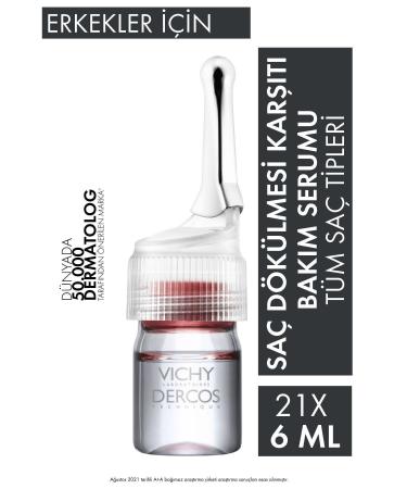 Vichy Anti Hair Loss For Men Dercos Aminexil Clinical 5 Serum 21x6 Ml.