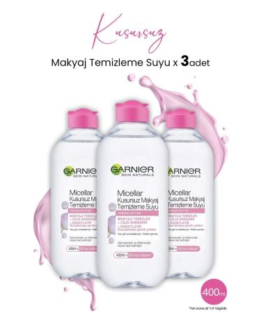 Garnier Micellar Perfect Make-Up Remover Water 400 ml x 3 Pieces