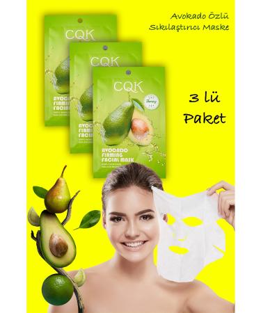 Xolo 3 Pieces Avocado Avocado Omega3 Firming Face Mask with Licorice Root Extract XLM144