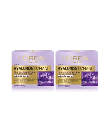 L'Oreal Paris Hyaluron Expert Skin Plumping Moisturizing Day Cream - Hyaluronic Acid 2 Pack