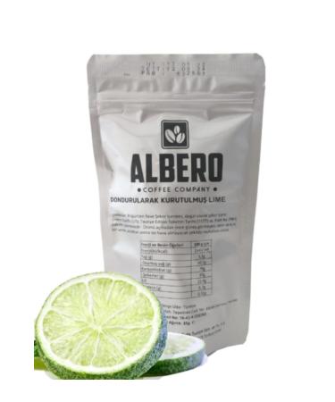 ALBERO Freeze Dried Lime Organic 50 Gr 25-30 pieces