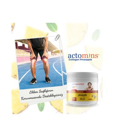 Actomins Collagen Pineapple - Pineapple Flavored Collagen 310 gr - Buy Online on GoSupps.com