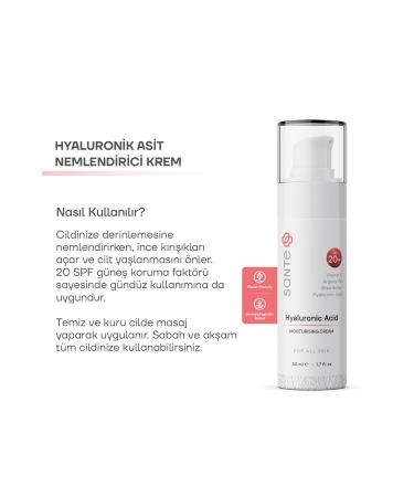 SantePlus Hyaluronic Acid Water Based Anti-Aging Day Cream 20 Spf Sun Protection 50 ml - Buy Online on GoSupps.com