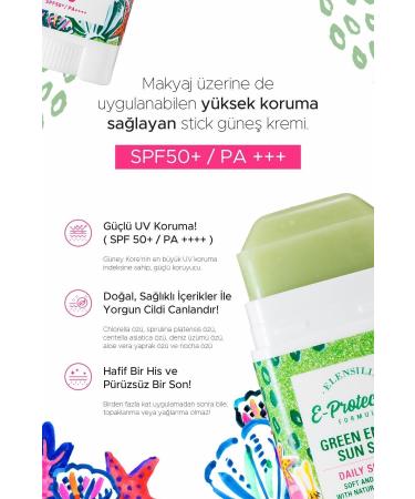 ELENSILIA Stick Sun Cream Applicable on Make-up Spf 50+ Pa++++ Green Energy Sun Stick - Buy Online on GoSupps.com