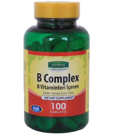 Vitapol Vitamin B Complex 100 Tablets Vitamin B Complex