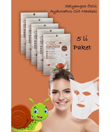Xolo 5 Piece Snail Mask Brightening Hydration Centella Asiatica Extract Snail Brightening XLM106