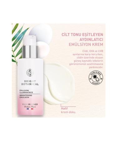 Yves Rocher 30 SPF Emulsion Cream Anti-Stain and Anti-Wrinkle Brightening and Tone-Equalizing Vitamin E 50 ml - Buy Online on GoSupps.com