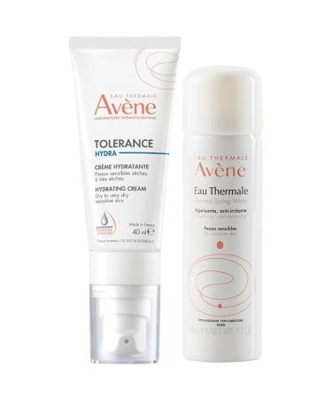 Avene Tolerance Hydra-10 Hydrating Cream 40 ML Thermal Water 50 ML Gift